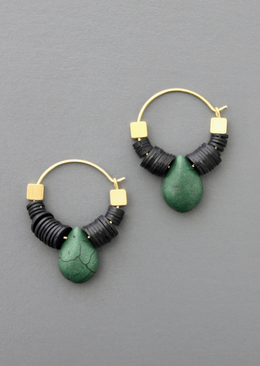 Small Teardrop Hoops - Flea Boutiques