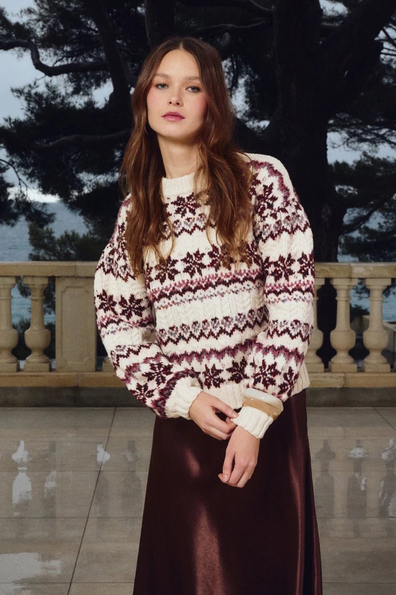 Snowflake Knit Sweater - Flea Boutiques
