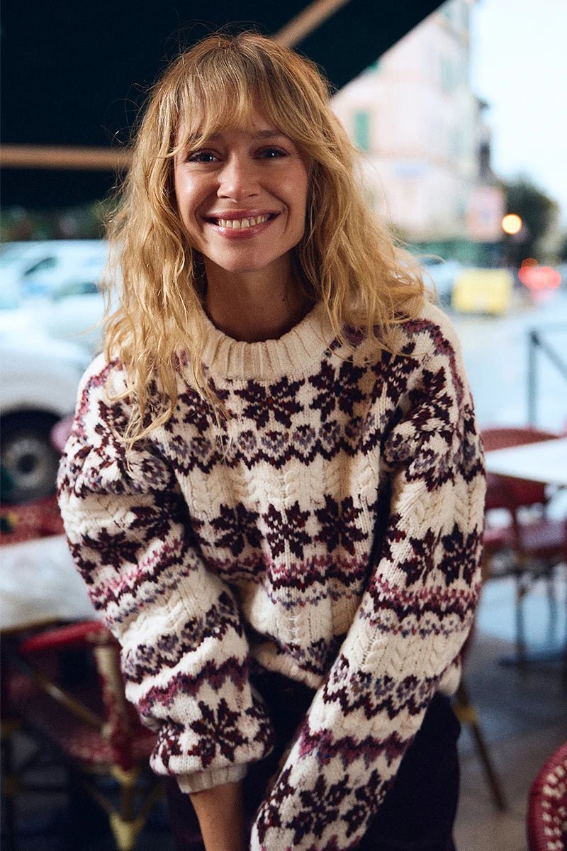 Snowflake Knit Sweater - Flea Boutiques
