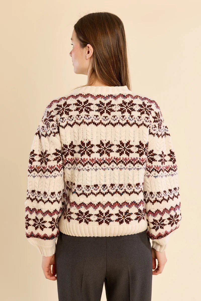 Snowflake Knit Sweater - Flea Boutiques