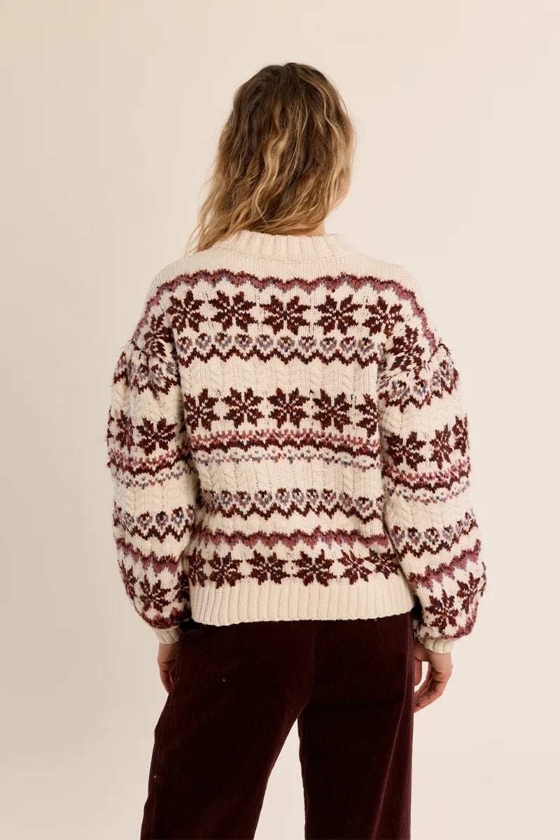 Snowflake Knit Sweater - Flea Boutiques