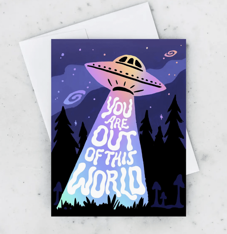 Spaceship Card - Flea Boutiques