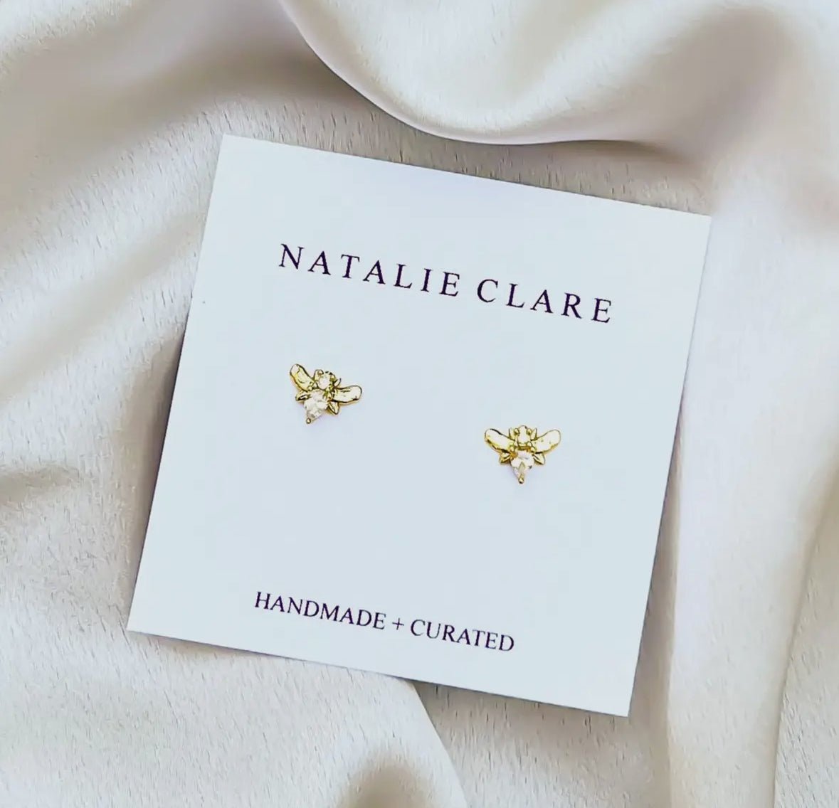 Sparkling Bee Stud - Flea Boutiques