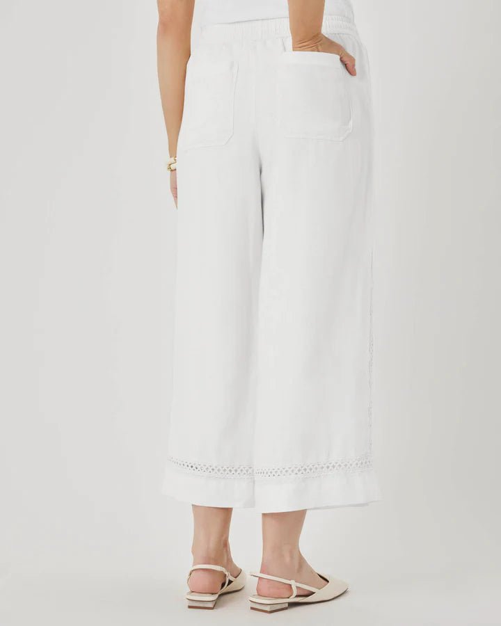 Splendid Stella Linen Trim Pants - Flea Boutiques