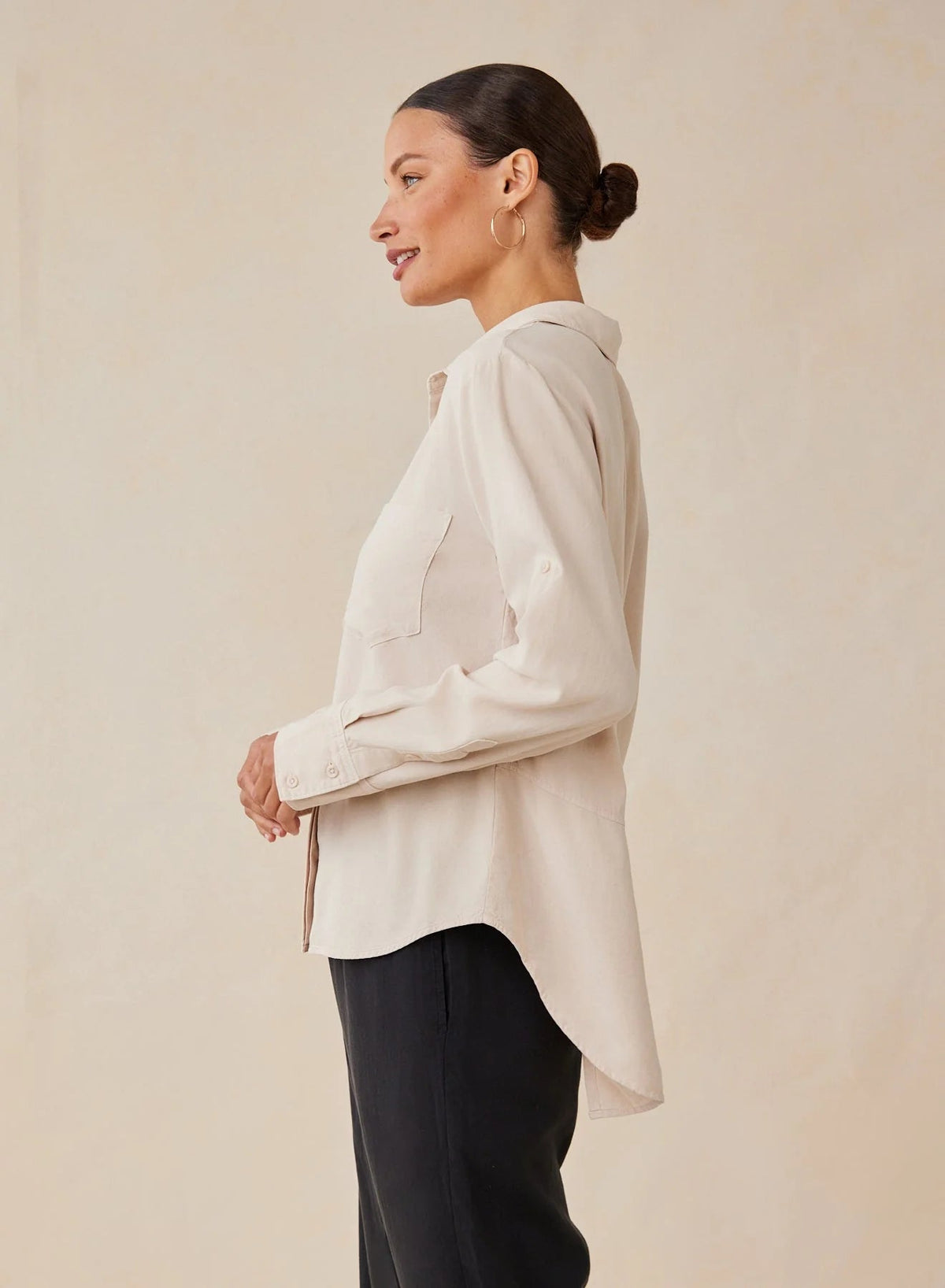 Split Back Button Down - Flea Boutiques