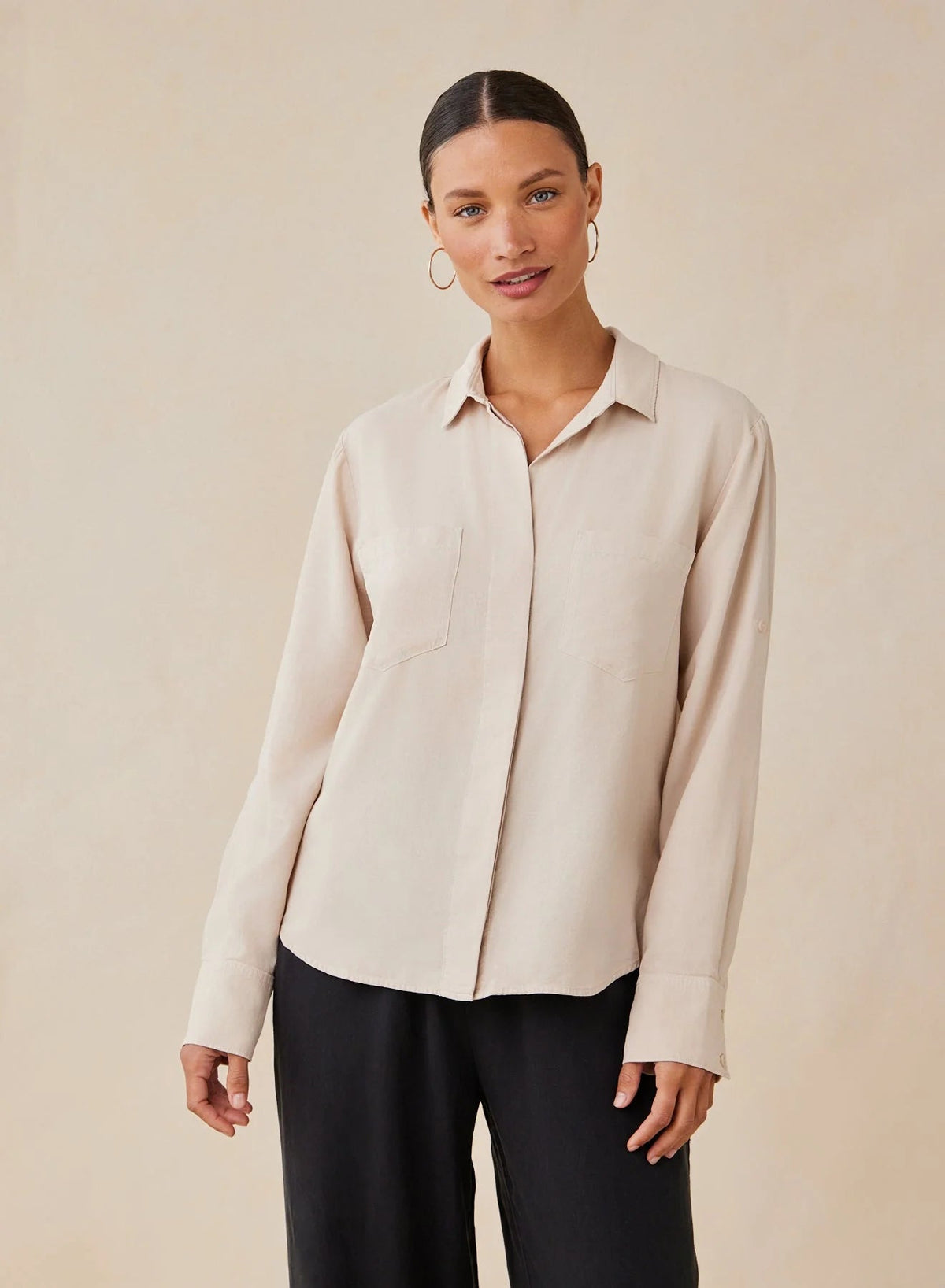 Split Back Button Down - Flea Boutiques