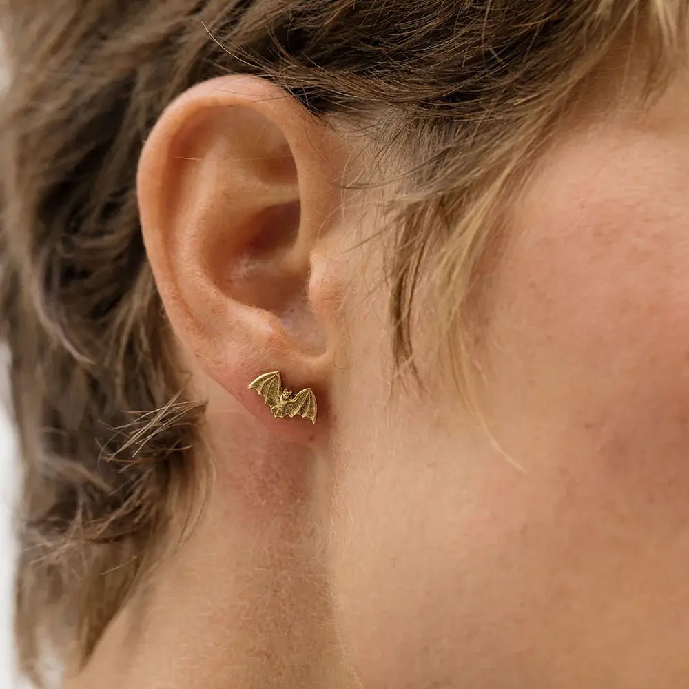 Spooky Bat Stud Earrings - Flea Boutiques