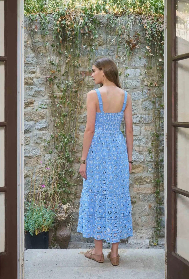 Square Neck Midi Dress - Flea Boutiques