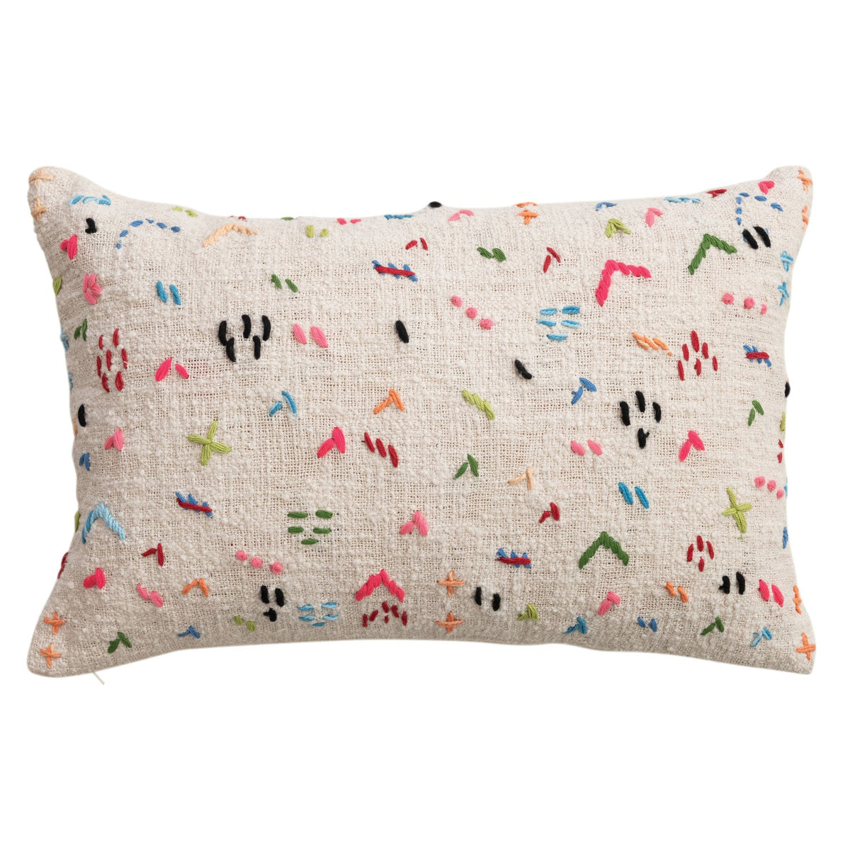 Squiggle Embroidered Pillow - Flea Boutiques
