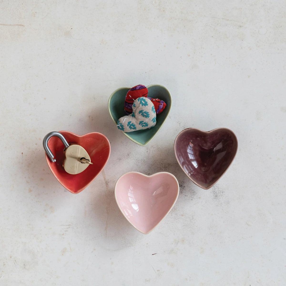 Stoneware Heart Shaped Dish - Flea Boutiques