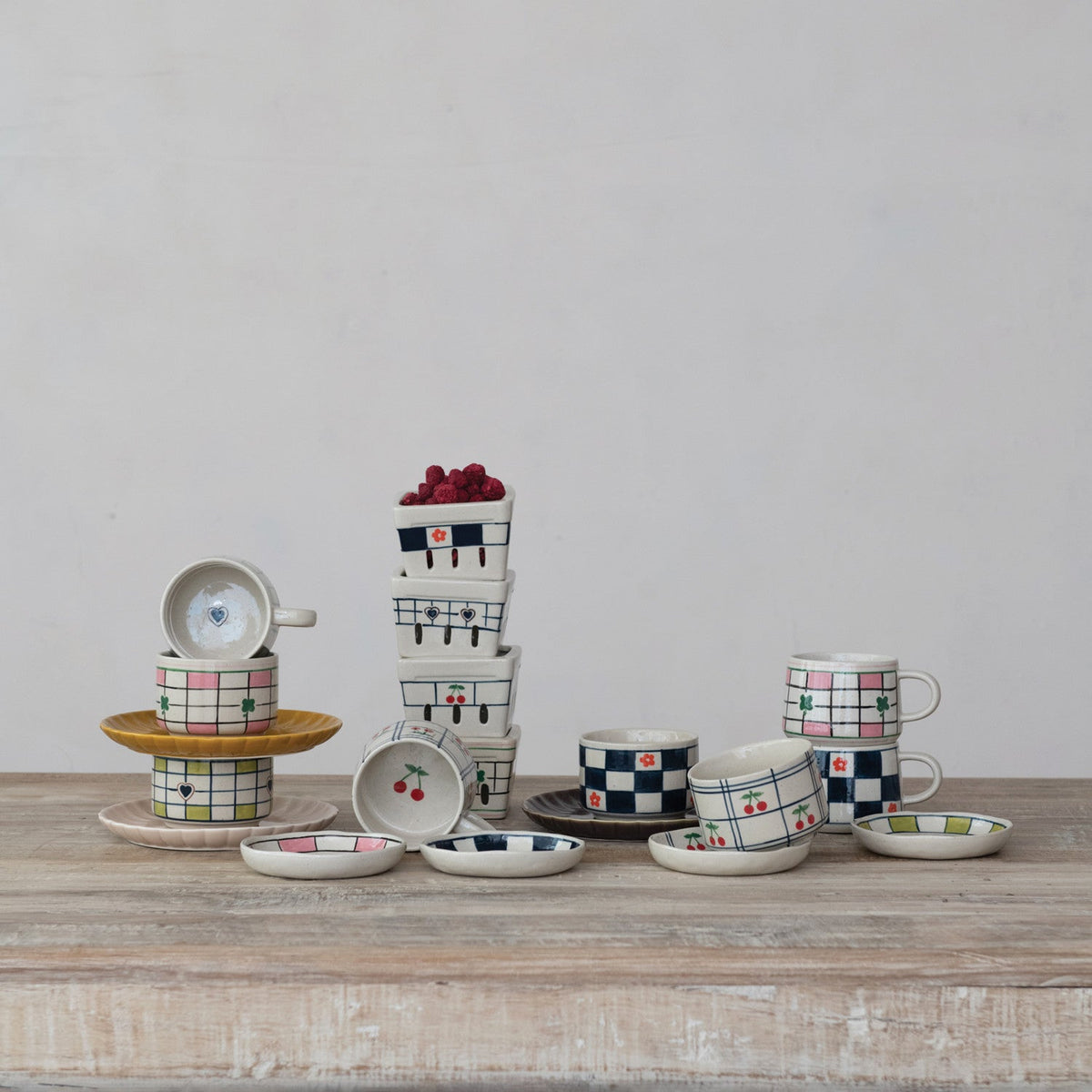 Stoneware Mug with Pattern - Flea Boutiques