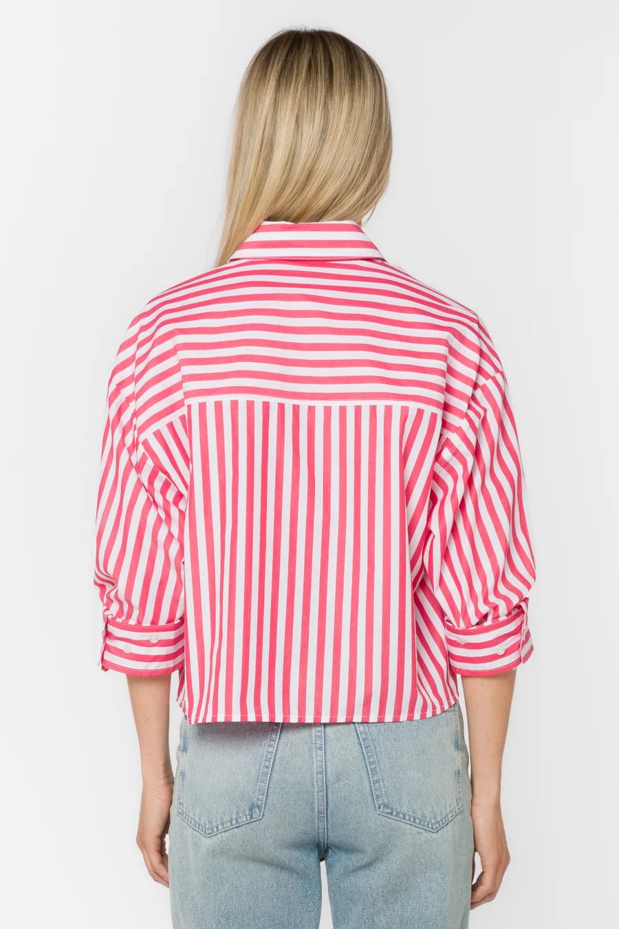 Stormi Long sleeve Button Up top - Flea Boutiques