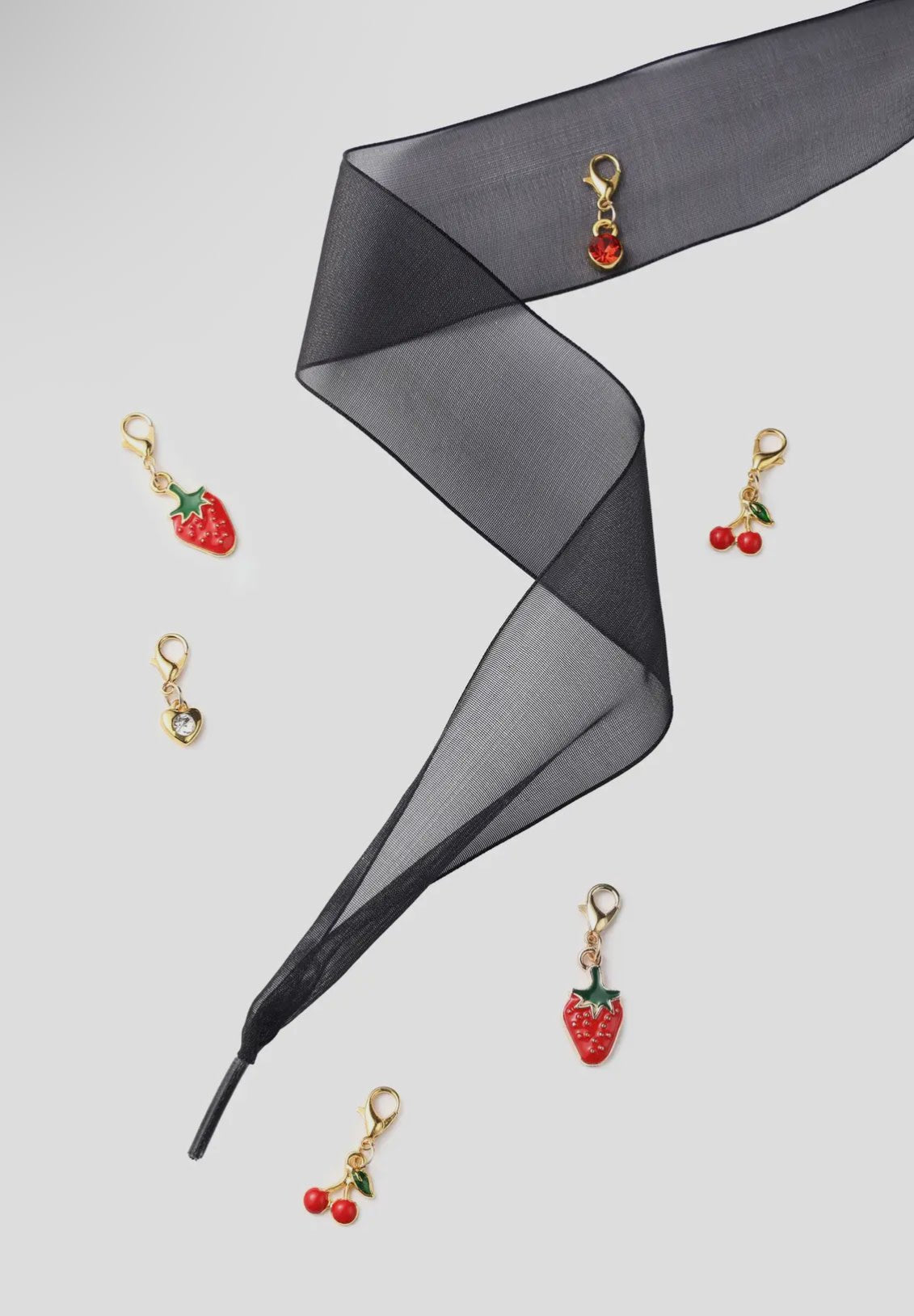 Strawberries & Cherries shoe charms - Flea Boutiques