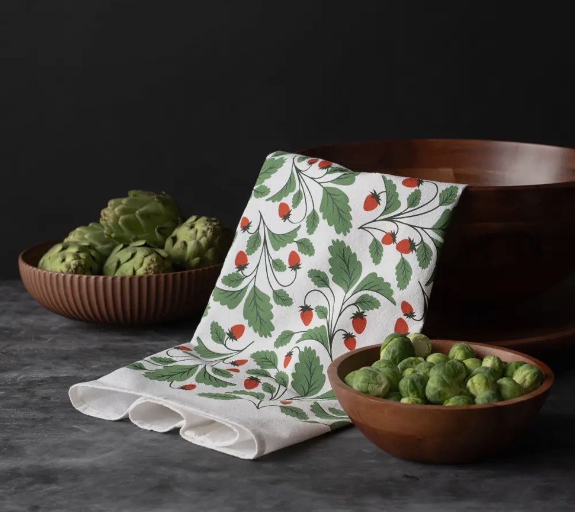 Strawberries Tea Towel - Flea Boutiques
