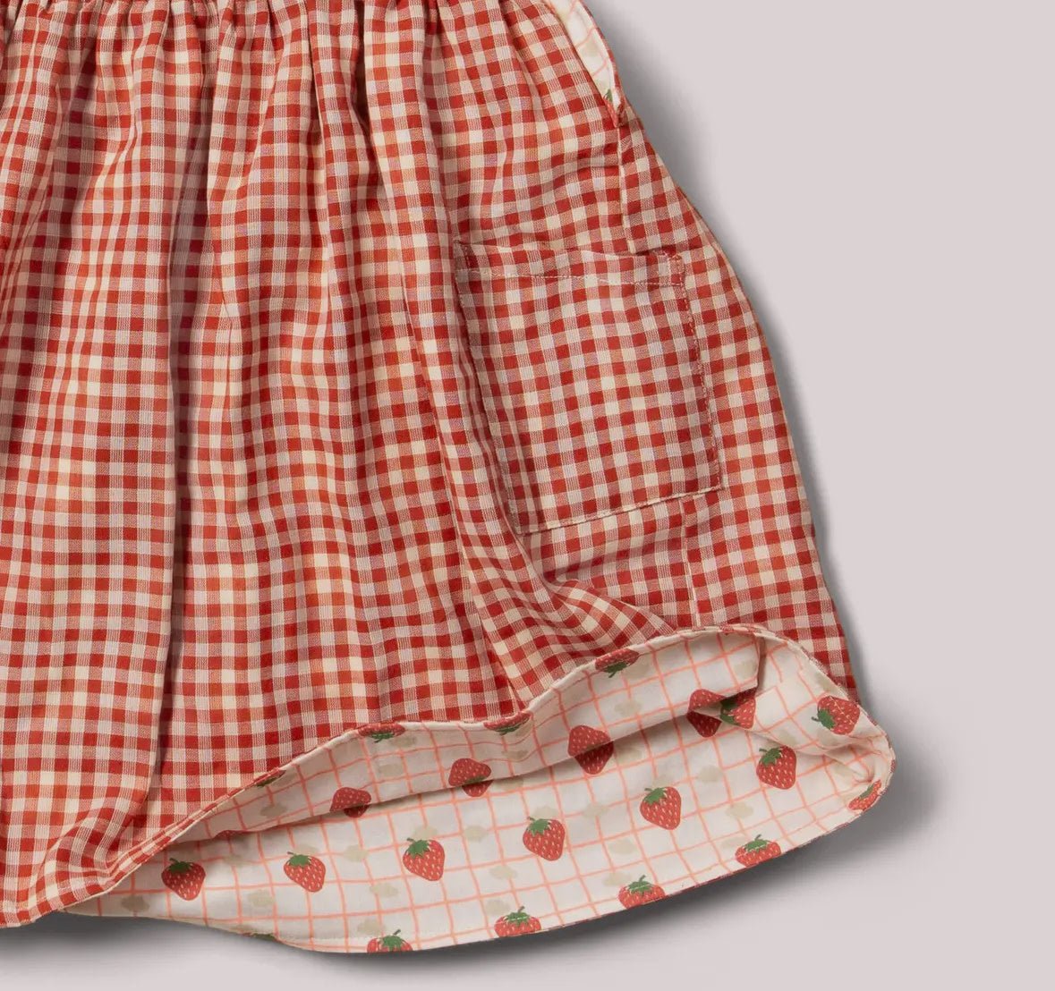 Strawberry Days Reversible Pinny Dress - Flea Boutiques