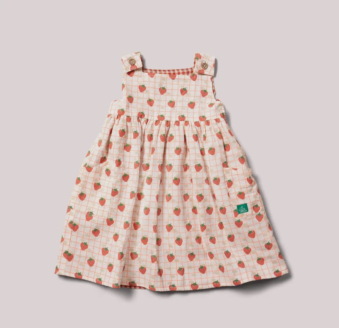 Strawberry Days Reversible Pinny Dress - Flea Boutiques