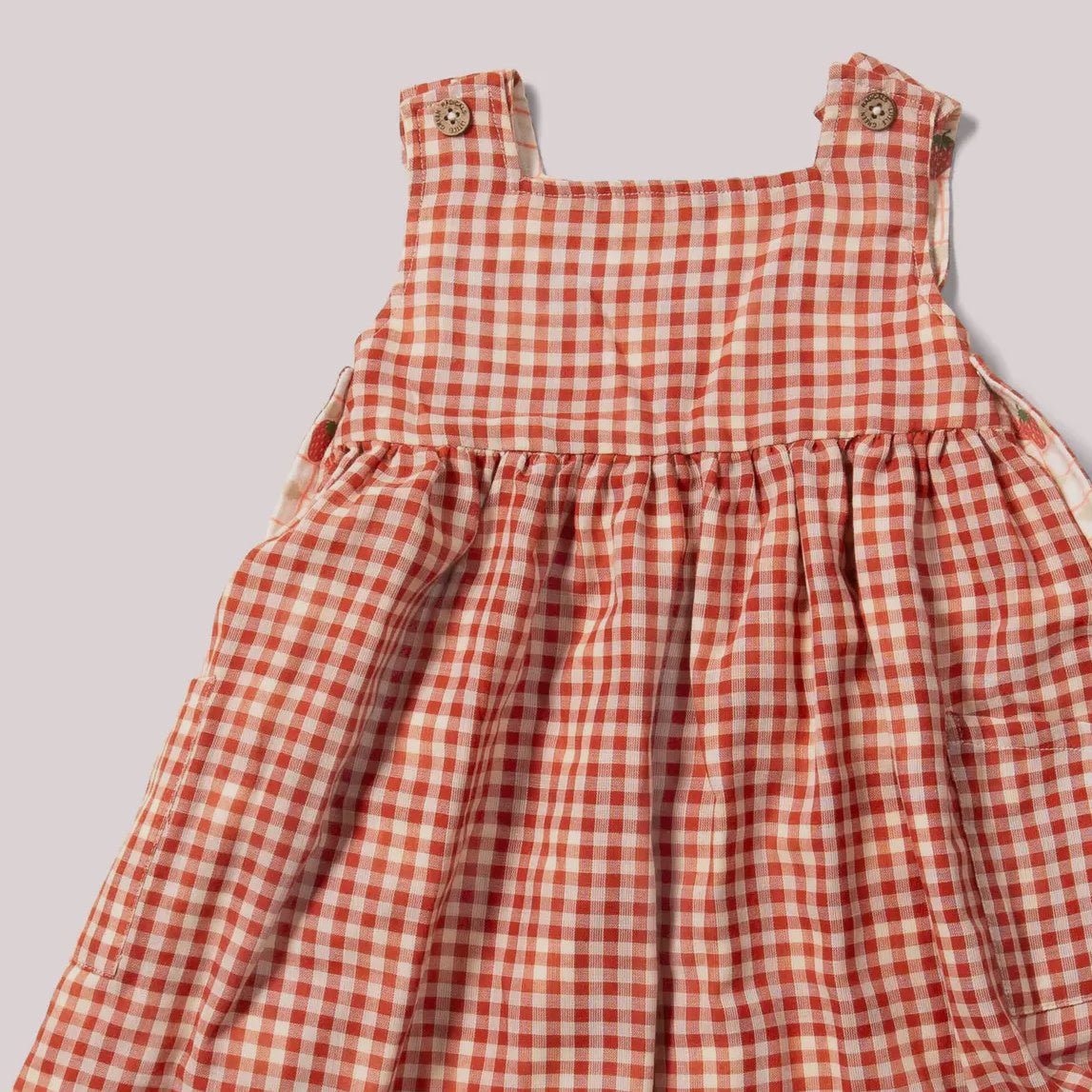 Strawberry Days Reversible Pinny Dress - Flea Boutiques