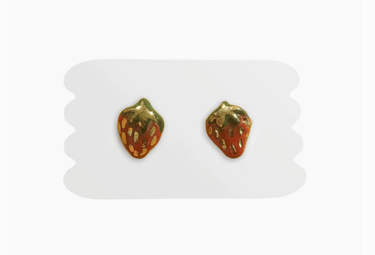 Strawberry Delight Studs - Flea Boutiques