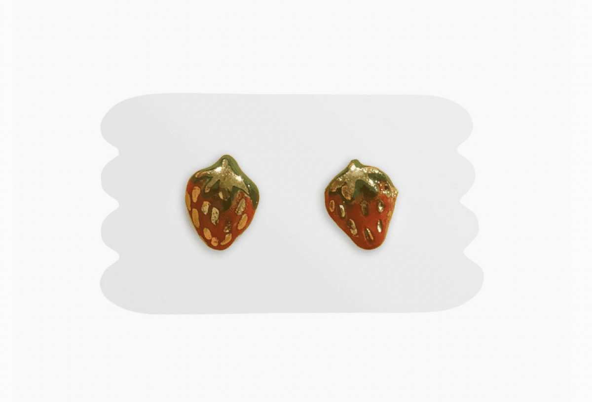 Strawberry Delight Studs - Flea Boutiques