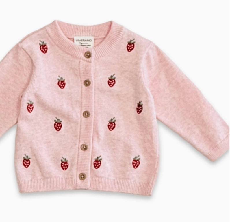 Strawberry Embroidered Knit - Flea Boutiques