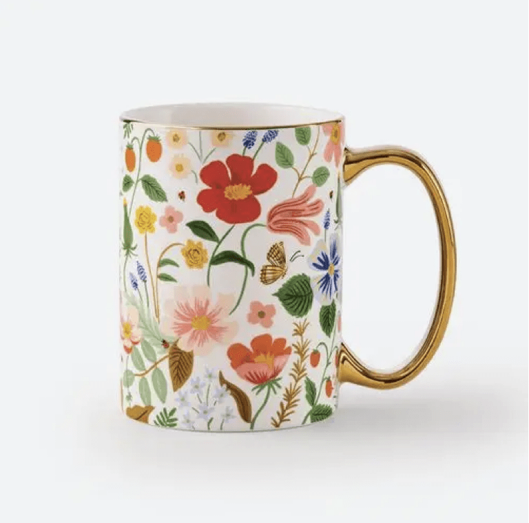 Strawberry Fields Porcelian Mug - Flea Boutiques