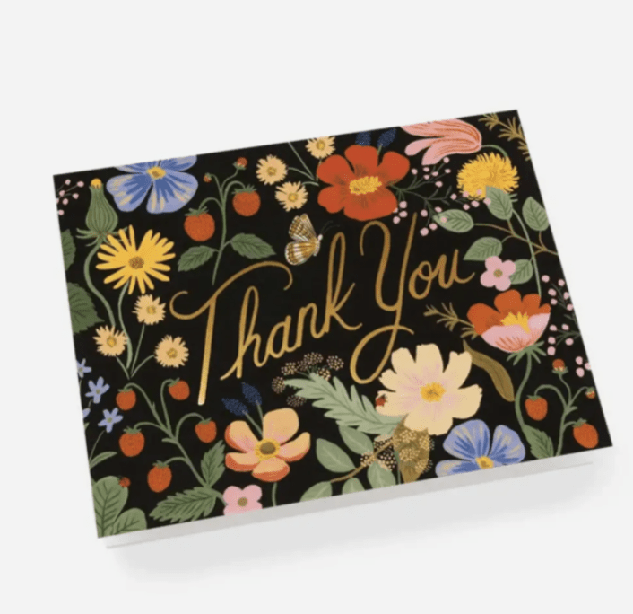Strawberry Fields Thank You Card - Flea Boutiques