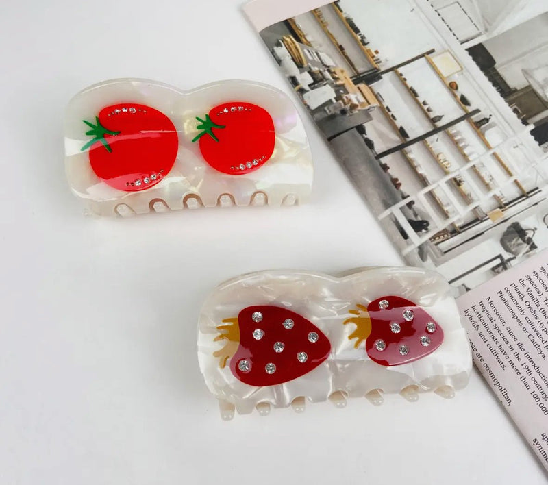 Strawberry Hair Clip - Flea Boutiques