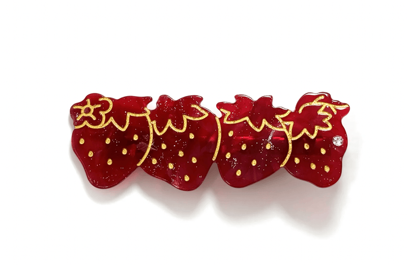 Strawberry Hair Clips - Flea Boutiques