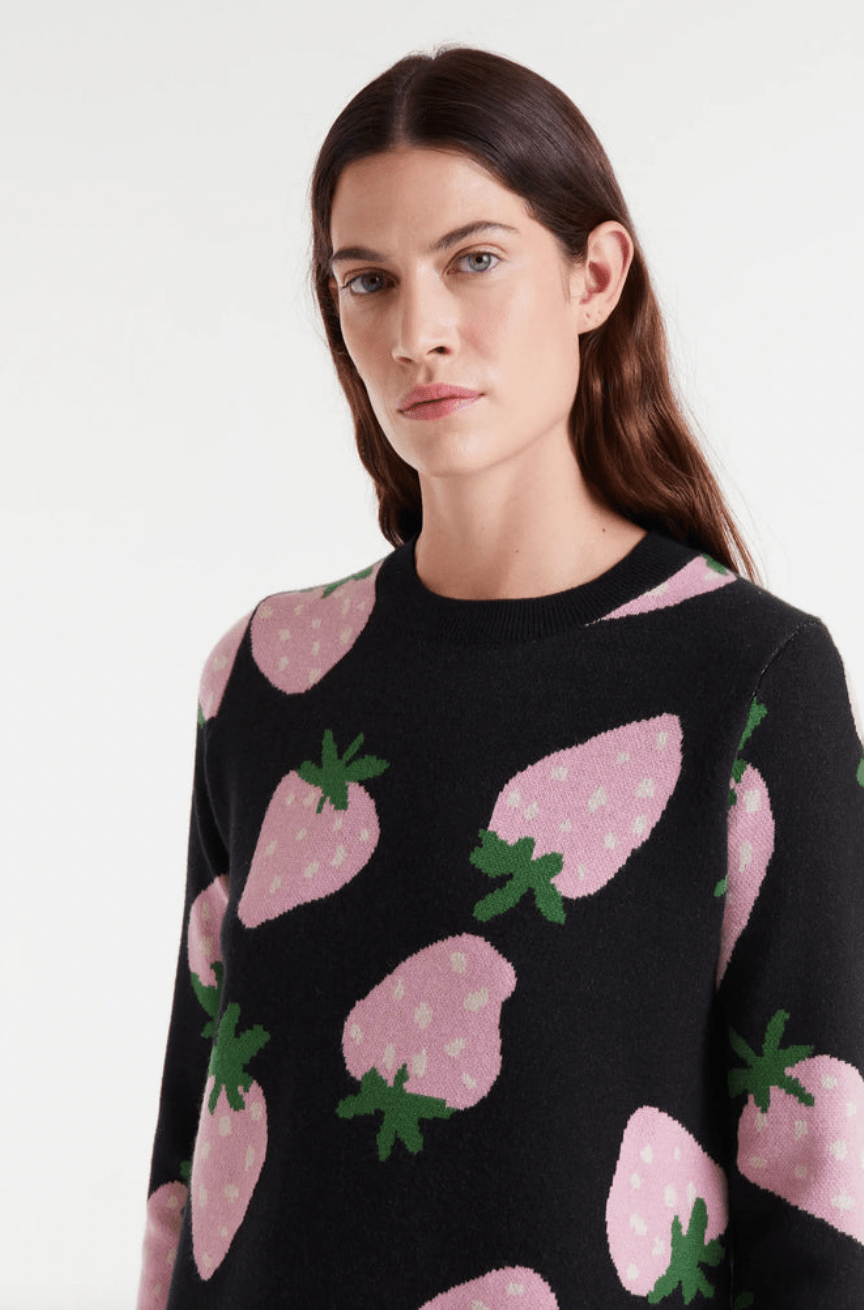 Strawberry Knit Dress - Flea Boutiques