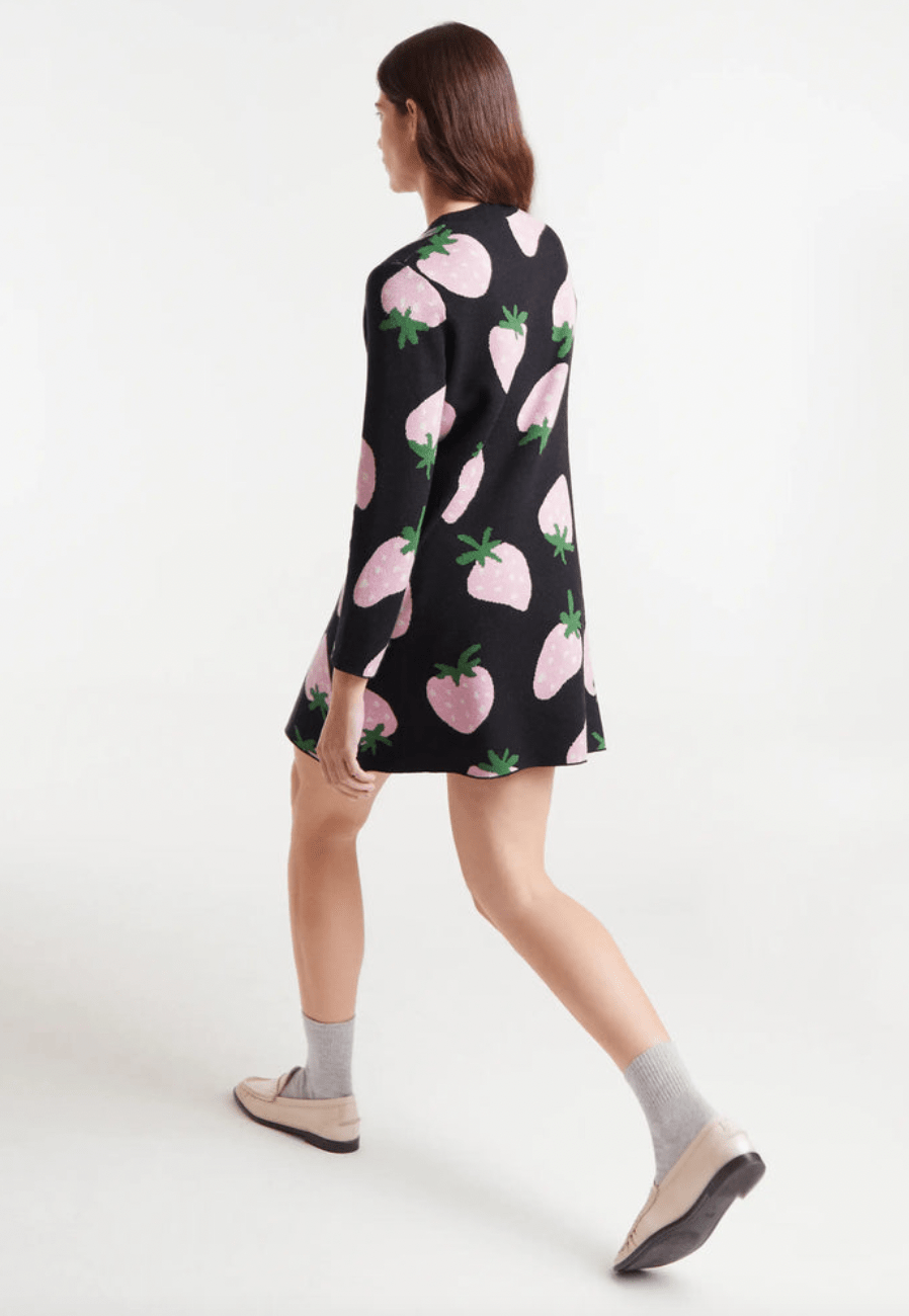 Strawberry Knit Dress - Flea Boutiques