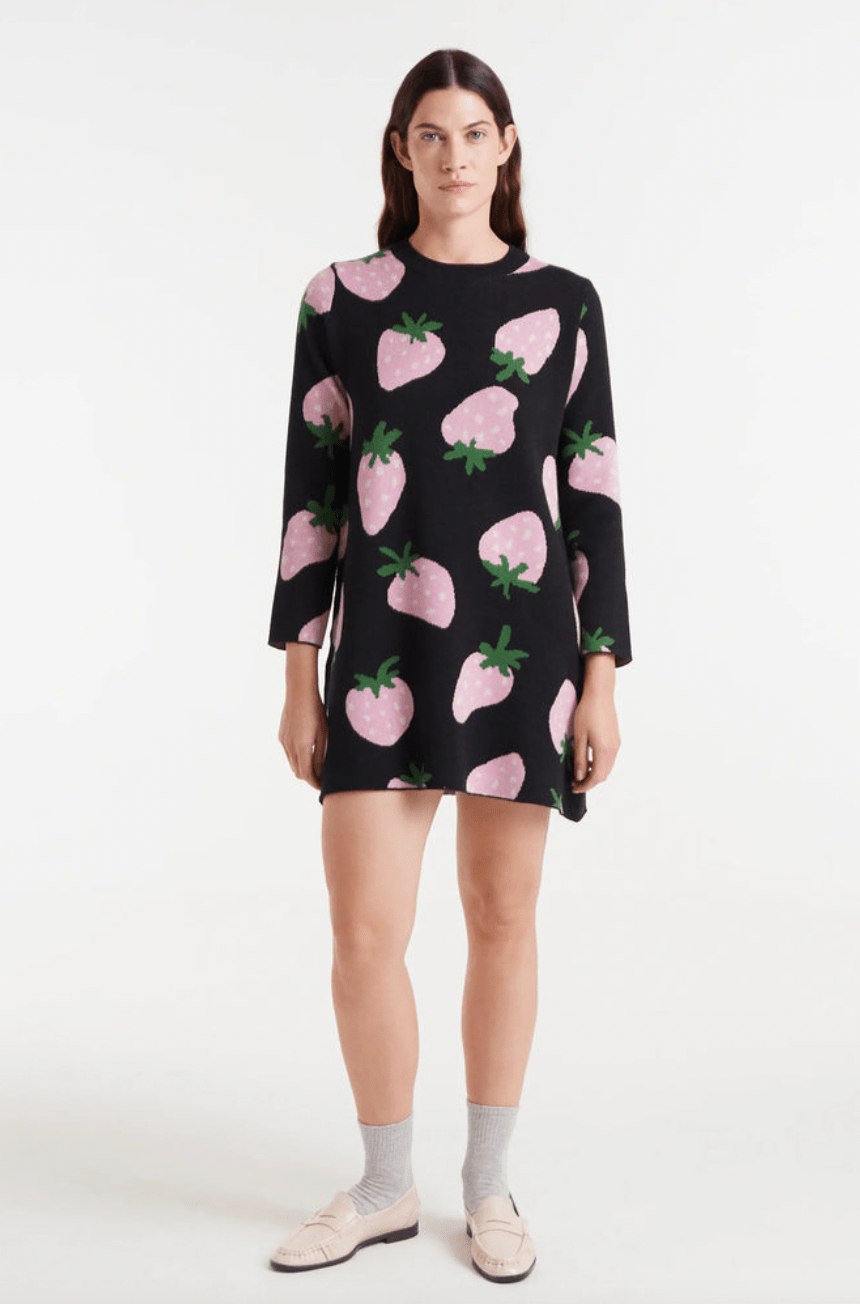 Strawberry Knit Dress - Flea Boutiques