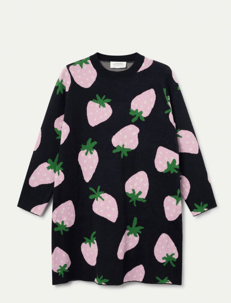 Strawberry Knit Dress - Flea Boutiques
