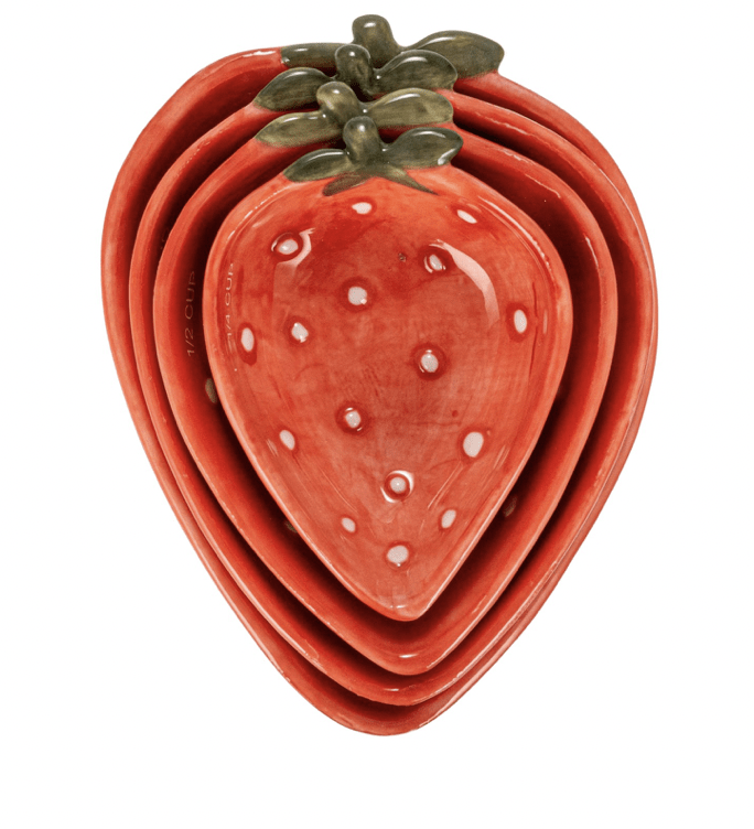 Strawberry Measuring Cups - Flea Boutiques