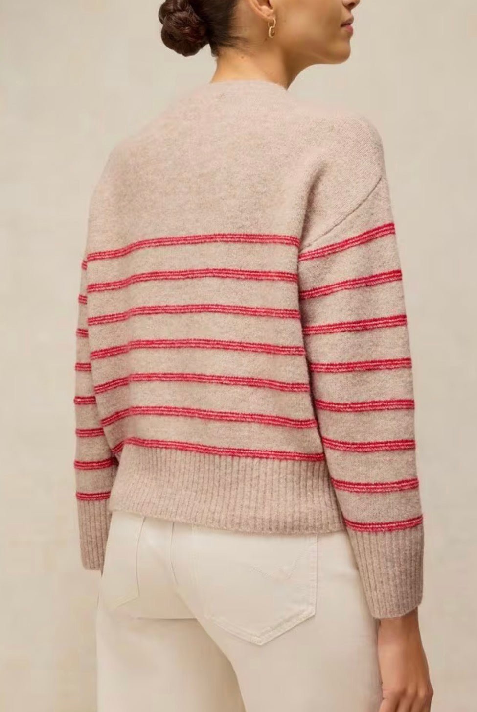 Stripe Henley Sweater - Flea Boutiques