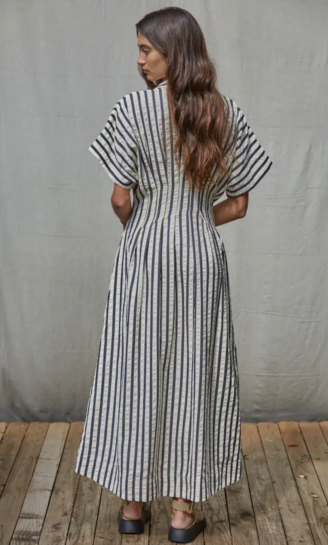 Striped Shirtdress - Flea Boutiques
