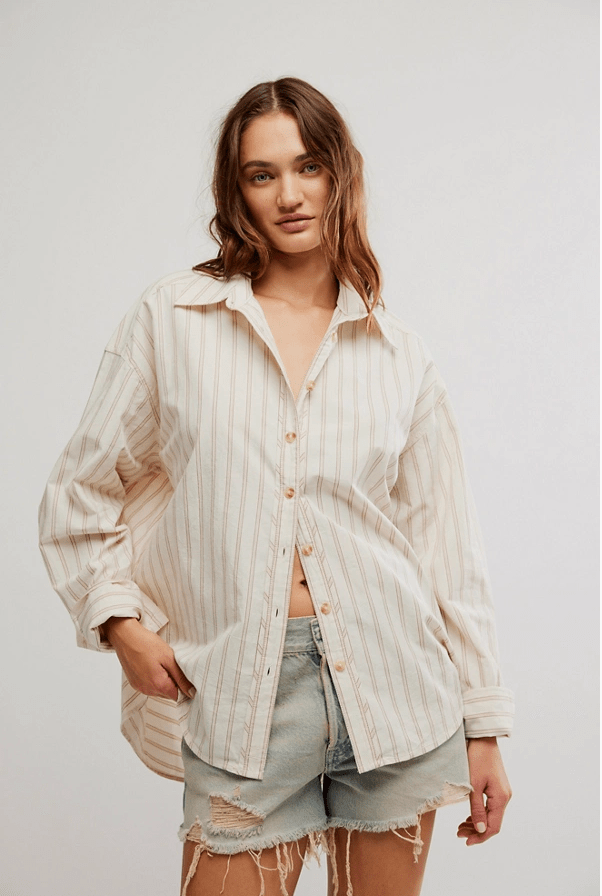 Striped Varsity Vibes Shirt - Flea Boutiques