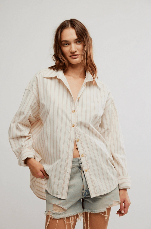 Striped Varsity Vibes Shirt - Flea Boutiques