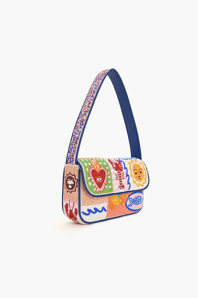 Sun & Sea Beaded Shoulder Bag - Flea Boutiques