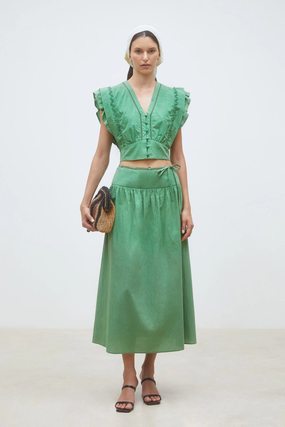 Suncoo Freya Woven Jupe Skirt - Flea Boutiques
