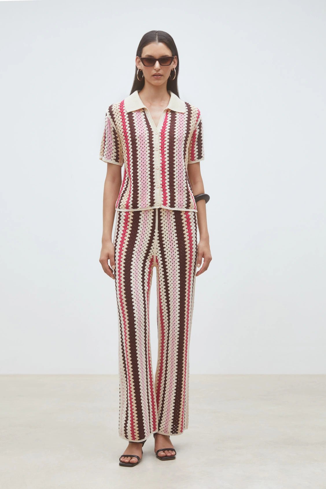 Suncoo Gigi Knitted Polo Shirt - Flea Boutiques