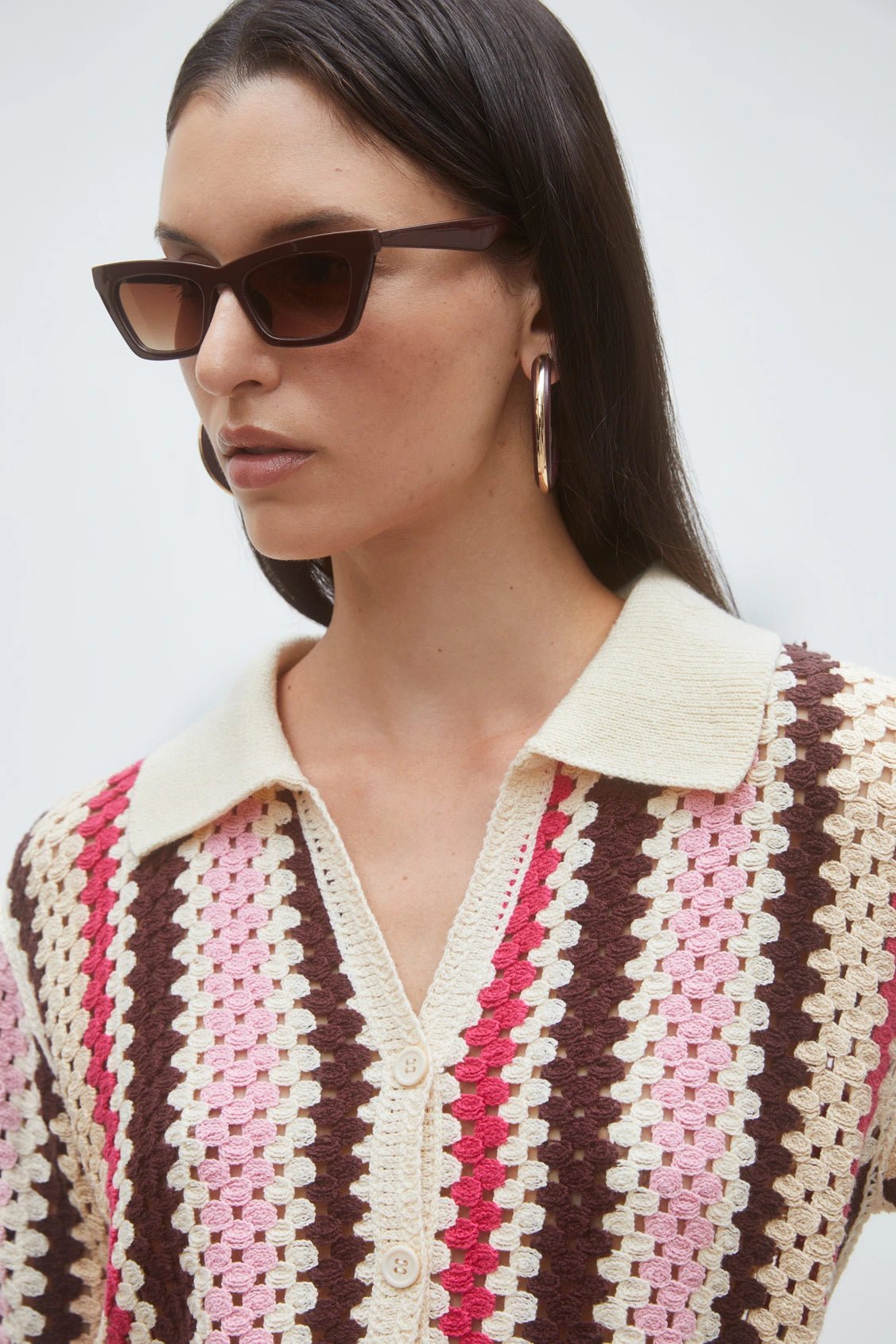 Suncoo Gigi Knitted Polo Shirt - Flea Boutiques
