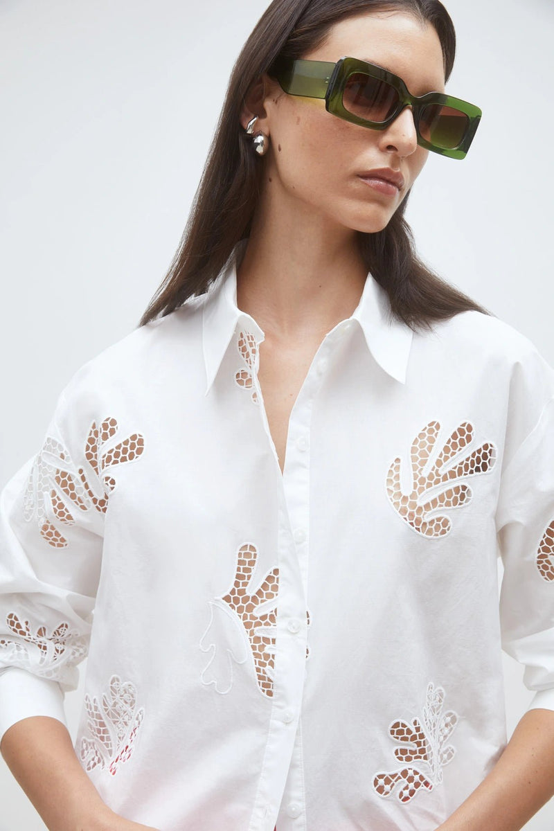 Suncoo Loula Woven Blouse - Flea Boutiques