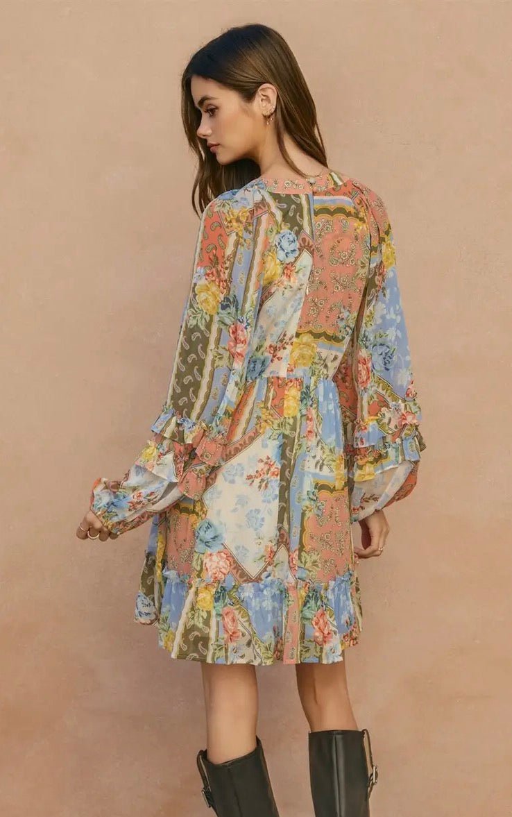 Sunset Symphony Mini Dress - Flea Boutiques