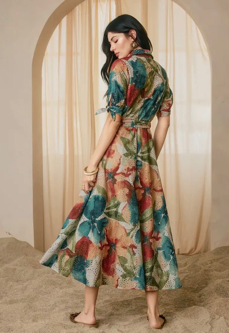 Sunset Whispers Shirt Dress - Flea Boutiques