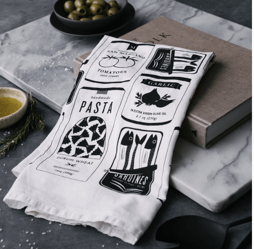 talian Market Tea Towel - Flea Boutiques