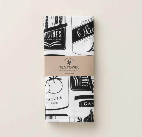 talian Market Tea Towel - Flea Boutiques