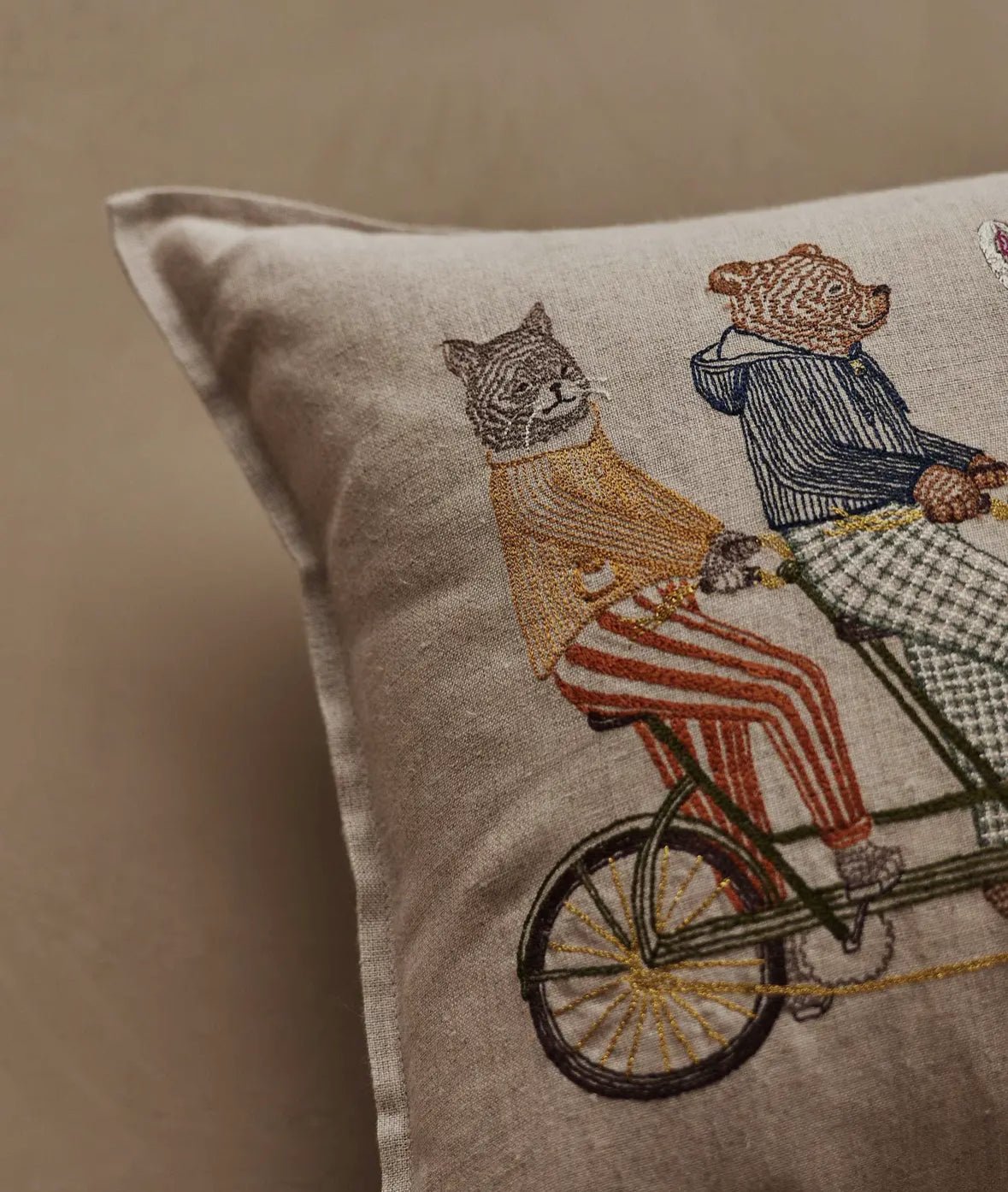 Tandem Bike Pocket Pillow - Flea Boutiques
