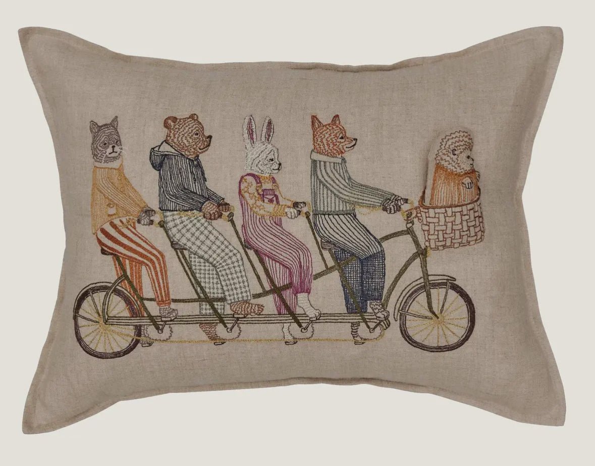 Tandem Bike Pocket Pillow - Flea Boutiques