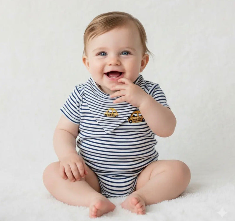 Taxi Embroidery Onesie - Flea Boutiques