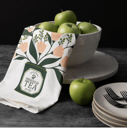 Tea Tin Bouquet Tea Towel - Flea Boutiques